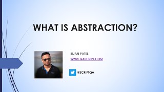 Java OOPS Concepts in Selenium - What is Abstraction?