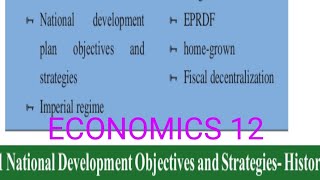 ECONOMICS IMPORTANT CLASS12 Unit 7 PART 1  Macro-economic Reforms in Ethiopia(IMperial policy)