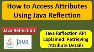How to Access Attributes Using Java Reflection? | Reflection in java