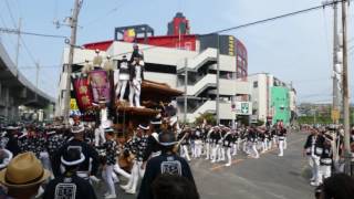 堺だんじり深井地区　深井駅前パレード【中町西】（２０１６年１０月２日）