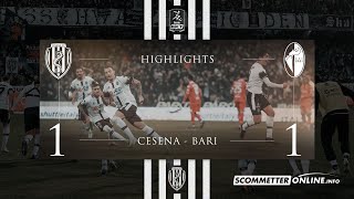 [Highlights] Cesena - Bari: 1-1