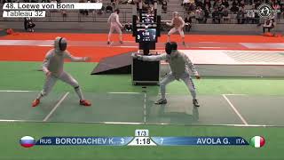 2020 135 T32 11 M F Individual Bonn GER WC GREEN AVOLA ITA vs BORODACHEV RUS