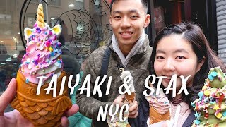 Taiyaki \u0026 Stax: ICE CREAM in Chinatown \u0026 Little Italy, New York City