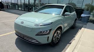 2023 Hyundai Kona Electric in Mirage Green - Exclusive Mirage Green Kona EV