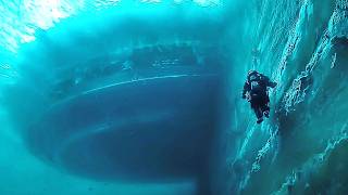 Underwater Camera Captures Massive Shape Passing Below Divers - Part 2