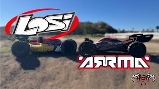 Arrma Typhon 6s EXB y Losi 8ight | CARRERAS