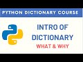 #1 Python Dictionary Tutorial | Introduction of Dictionaries in Python | How to Create a Dictionary