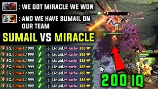 Sumail vs Miracle - Mid Battle 200IQ Ward Used Out Played | Best Mid Players Dota 2