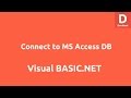 Connect MS Access Database to VB.Net Application