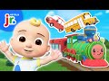 JJ's Songs About Cars, Trains, Trucks and More Vehicles! 🚌🚘 CoComelon Lane | Netflix Jr