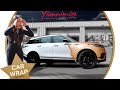 Geordie Shore's Sophie Kasaei Range Rover Velar wrapped Sparkly Gold