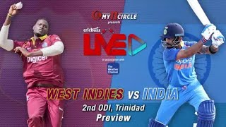 LIVE : India vs West Indies || 2nd ODI Match 2019 || Live Commentary