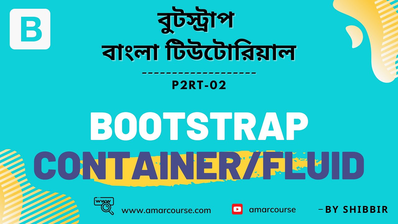 Bootstrap 5 Bangla Tutorial | Bootstrap Container | Container Fluid ...