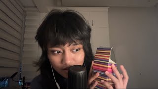 weirdly cozy asmr (tapping, whispering, hands sounds, visuals, etc.)
