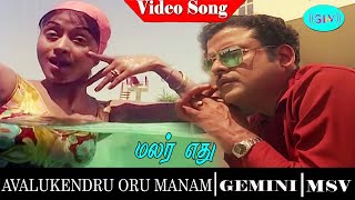 Avalukendru Oru Manam  Movie Song | Malar Edhu En Kangal Video Song | Gemini Ganesan | Bharathi