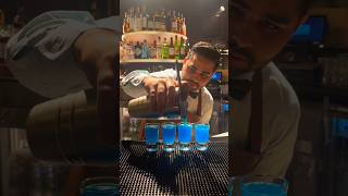 🔥Blue kamikaze shots💙 #shots #cocktail #drink #shorts #viralvideo