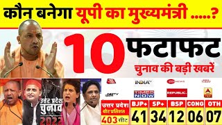 आज 24 फरवरी 2022 UP Election 2022 News Yogi Adityanath, Akhilesh Yadav | Mayawati  UP Opinion Poll