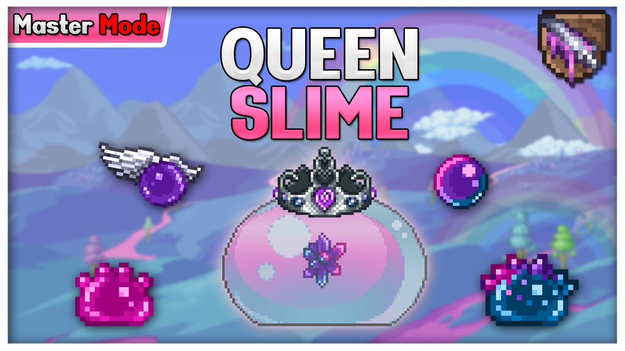 Derrote FACILMENTE A QUEEN SLIME - Boss Guia - Terraria 1.4 - YouTube