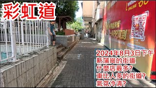 彩虹道 2024年8月3日 新蒲崗的街道 什麼店最多? 車比人多的街道? 氣氛冷清? Choi Hung Road San Po Kong Hong Kong Street View@步行街景