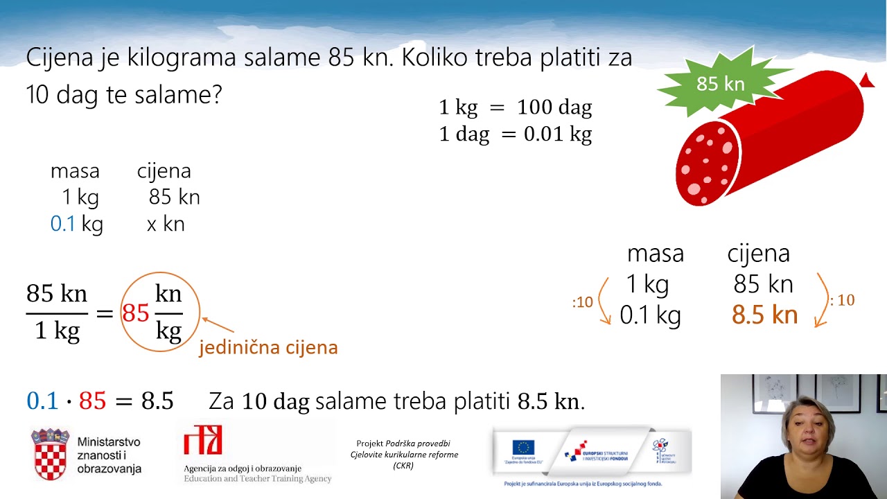 Matematika 7. R. OŠ - Proporcionalne Veličine, 1.dio - YouTube