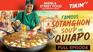 Filipino Street Food | SOTANGHON SOUP -  Glass Noodle Soup (QUIAPO MARKET MANILA, PHILIPPINES)
