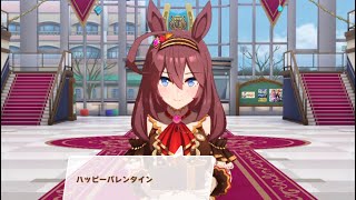 ウマ娘　プリティーダービー　バレンタインイベント　ミホノブルボン(グラサージュ)からチョコレートを受け取りました。