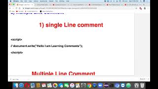 Javascript Comments ( Lecture -4 ) in Hindi