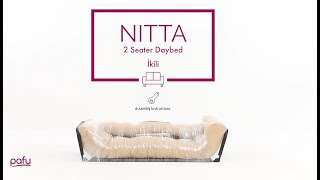 PAFU NITTA 2 Seater Daybed Assembly Instructions