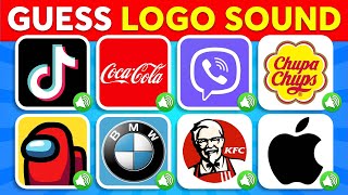 Guess The Logo Sound 🔥🔊 Coca-Cola, Tiktok, KFC, Among Us | 35 Famous Logos | Logo Quiz 2024