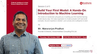 Masterclass Series (AI&DS) | Session 3: Build Your First Model