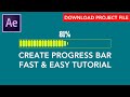 Create a simple Progress Bar Animation in Adobe After Effects | Easy Tutorial