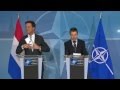 NATO Secretary General - Joint press point with Prime Minister of the Netherlands