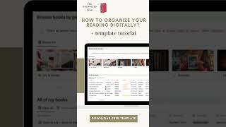 Try our free Notion book library template! 📚 #shorts #notion #notiontemplate