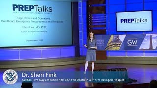 PrepTalks: Dr. Sheri Fink "Healthcare Emergency Preparedness and Response"