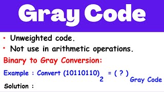 Gray code with example | Electrical Engineering
