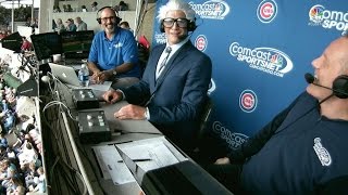 TEX@CHC: Ryan Dempster impersonates Harry Caray