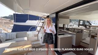 PRESTIGE 520 FLY #occasion 2020 bateau moteur yacht RIVIERA PLAISANCE EURO VOILES