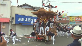 2024.09.29 貝塚市 各地区 試験曳き 麻生郷､南近義(地蔵堂､橋本､窪田､堤)､木島･西葛城(木積､三ツ松)　令和六年九月二十九日(日)　だんじり祭 地車 やりまわし