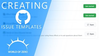 Creating Custom GitHub Issue Templates