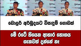 ඩොලර් අර්බුදයට විසඳුම් ගොඩක්