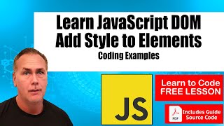 Learn JavaScript DOM How to apply Element Style to page elements with JavaScript code