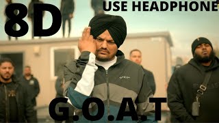 GOAT (Full Video) Sidhu Moose Wala | Wazir Patar | 8D | Mejor 8D Music