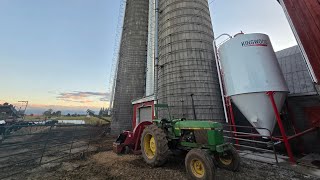 Setting up the 16 by 65 silo and feeding corn silage!