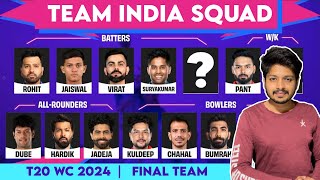 T20 World Cup 2024 - Team India Squad for 2024 T20 World Cup | T20WC 2024 Squad | ind wc 2024 Sqaud