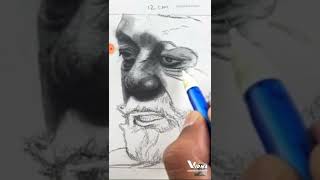 latest video of Rajnish sketch ART. sketching Adheera KGF