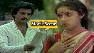 Mohan, Revathi Best Emotional Scene In Climax || Mouna Raagam Movie || Karthik | TeluguMovieTalkies