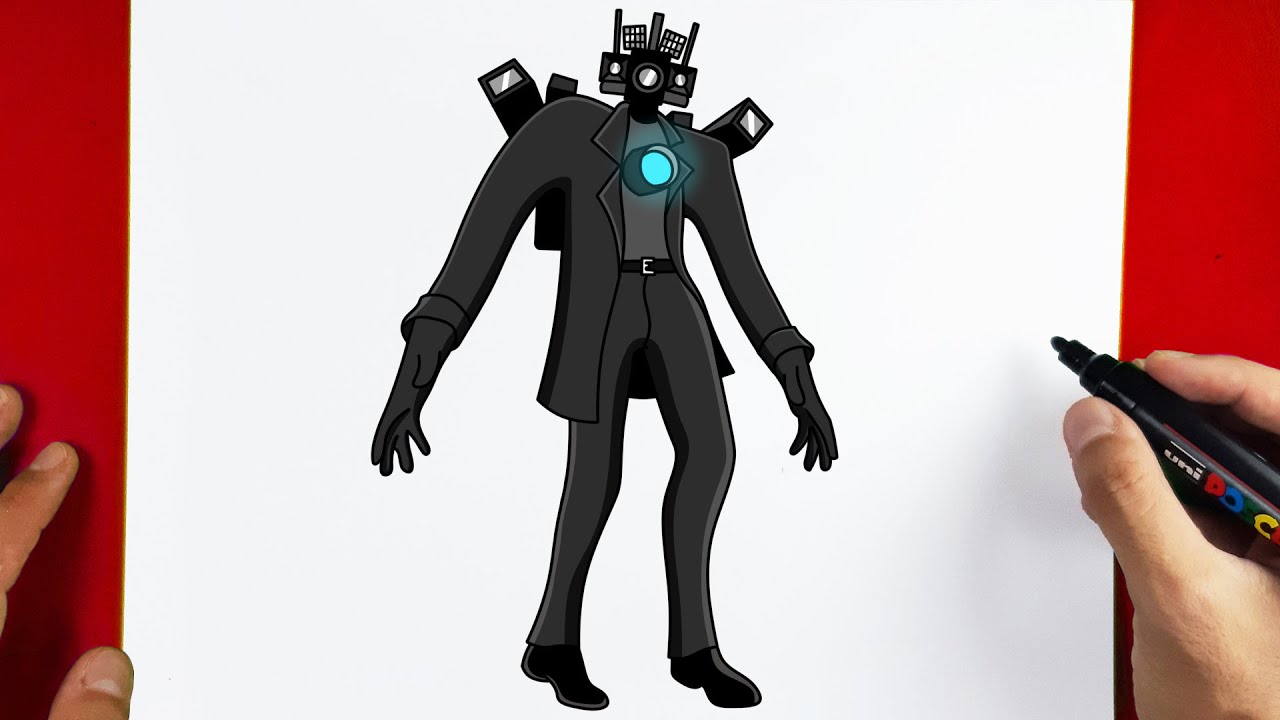 How To Draw Titan Cameraman Skibidi Toilet 50 Upgraded 50 Off