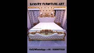 Antique designer bed, Wooden cot, Maharaja double bed #shorts #king #new #style #bed #status #viral