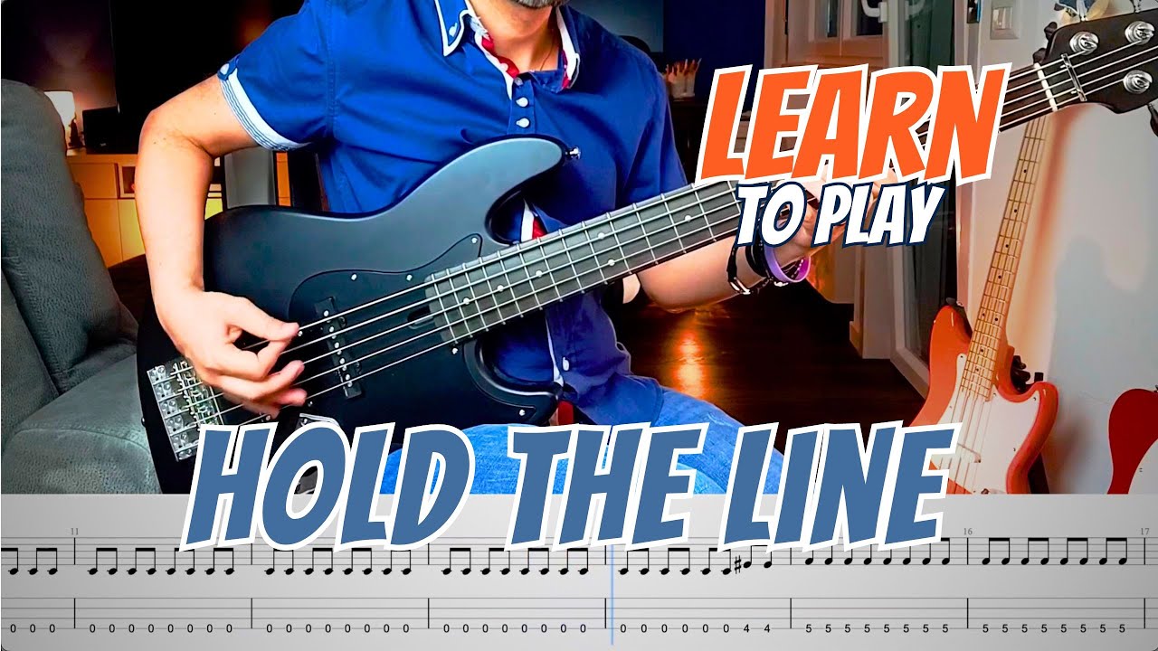 Hold The Line (TOTO) - BASS TUTORIAL With Play Along Bass Tab - YouTube