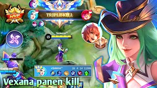 Vexana pakai emblem ini auto ngeri ,  panen kill - Vexana best build 2023 - top global vexana 2023